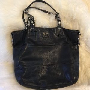 Authentic Coach Black Leather Tote